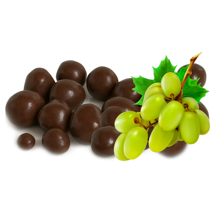 CHOCOLATE COATED GRAPE DRAGEE BULK